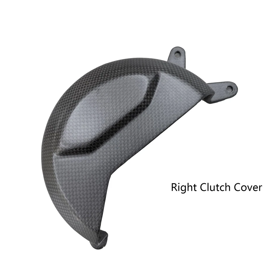 Cubierta de embrague protectora de motor de fibra de carbono para DUCATI Hypermotard 698 2024 2025 Foto 2 de 4