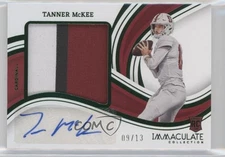 2023 Immaculate Collegiate FOTL Emerald /13 Tanner McKee RPA Patch Auto RC