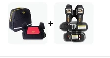 RideSafer Delight Portable Car Seat Small Black, Lightweight, Compact