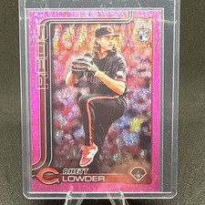 Rhett Lowder 2025 Topps RC Pink holo foil 205 Reds