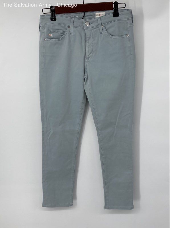 AG Adriano Goldschmied Womens Blue Prima Pockets Denim Cropped Jeans Size 26R