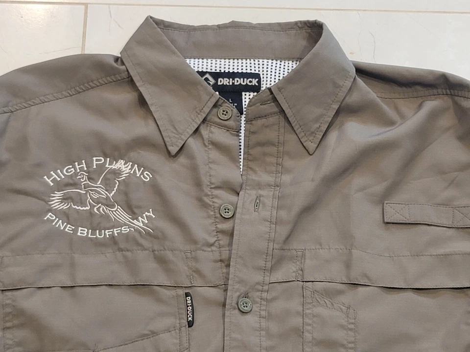 Dri-Duck Green Large Shirt High Planes Pine Bluffs, WY - Image 3 of 4