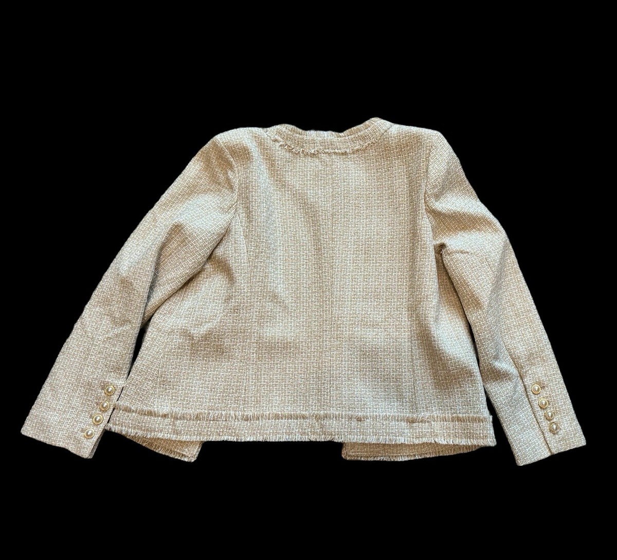 【美品】nanette lepore ツイードコート ネップツイードステンカラーコート[品番：LAVW0007242]｜Leilian