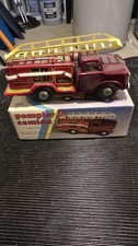 2844 - 1970's - China MF163 FIRE TRUCK FRICTION TIN TOY  - NOS in Box 