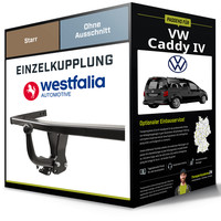 Starre AnhäNgerkupplung FüR VW Caddy IV 05.2015-Jetzt Typ Saa/Sab Westfalia NEU