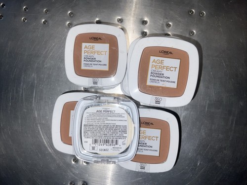 L’Oréal Age Perfect Creamy Powder Foundation Compact, 360 Sienna, 0.31 oz 2 Pack - Picture 3 of 3