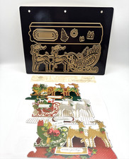 Anna Griffin Sleigh Easel Card Dies Christmas Reindeer AG1298 Complete Set