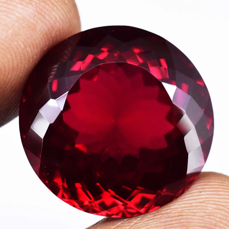 22.50ct Round Natural Blood Red Ruby Mozambique CERTIFIED Loose Gemstone - Image 3 of 4