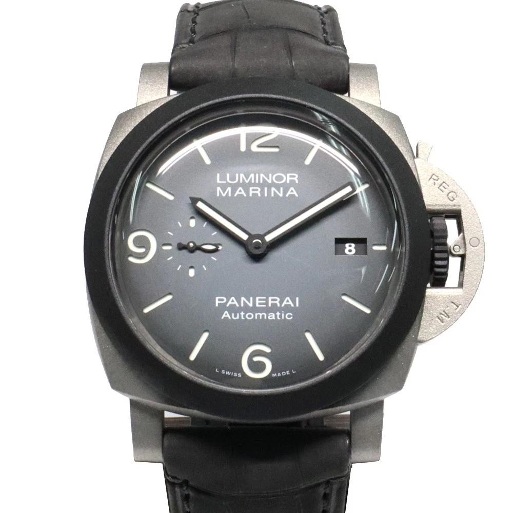 Panerai — Panerai Luminor PAM01122 44mm Ti Black, Gray Dial Watch #UW126