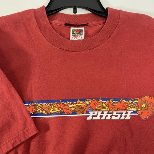T-shirt Vintage Fruit Of The Loom, Conesus Lake NY, Années 90, Homme Taille L