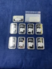 1oz .999 Fine Silver 2024 Merry Christmas (10) Bars - LOT Z 34