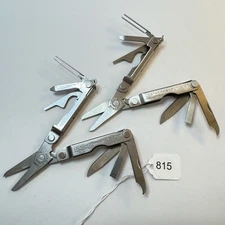 Leatherman Micra Multi Tool Multifunction Pocket Knife Silver EDC LOT OF 2  #815