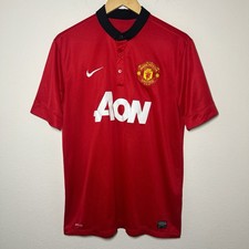 Manchester United 2013-2014 Home Jersey | Vintage Soccer L