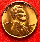 1942-S Lincoln Wheat Cent Penny GEM RED BU From an Original Bank Roll