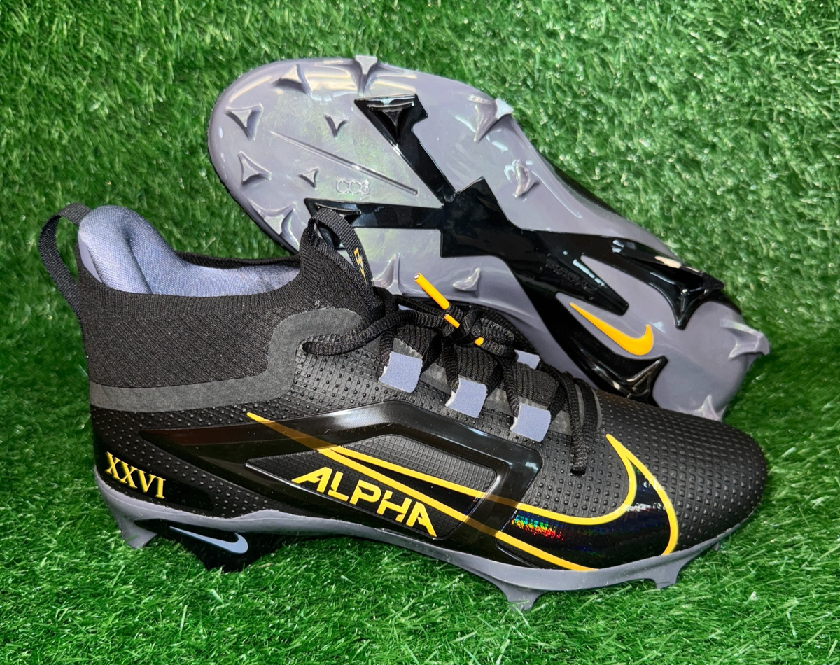 Nike Alpha Menace Elite 4 SB Saquon Football Cleats Black Size