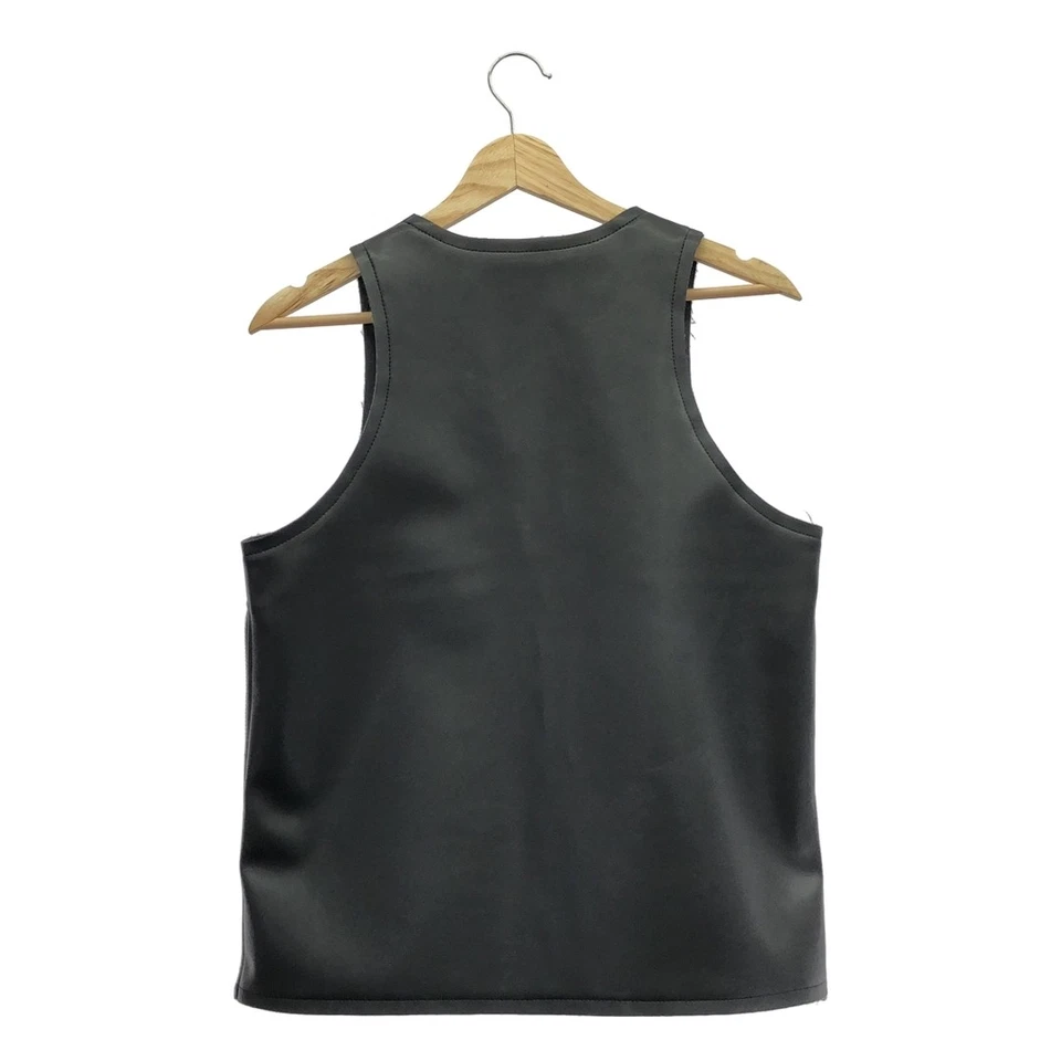 Топ безрукавка COMME des GARCONS 2024AW искусственная кожа XS черный женский б/у KLDR-0 - Изображение 4 из 4