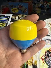 WIZ-Z-ZER Top Vintage 1969 Mattel Wizer Wizzer wizzzer Original Yellow Blue