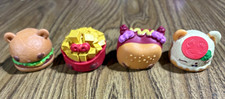 Num Noms hamburger set of 4 fries food items just tops collectible toys new open