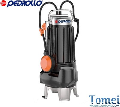 DOUBLE CHANNEL Submersible Pump Sewage Water MCm10/45-N 10M 1Hp 240V Pedrollo