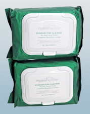 HYDROPEPTIDE HYDROACTIVE CLEANSE MICELLAR FACIAL CLOTHS 30 TREATMENTS LOT OF 2