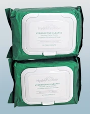 HYDROPEPTIDE HYDROACTIVE CLEANSE MICELLAR FACIAL CLOTHS 30 TREATMENTS SET OF 2