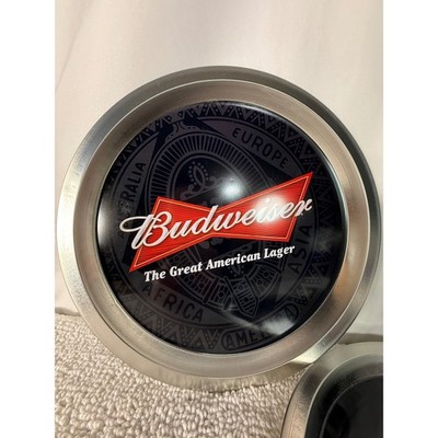 Budweiser The Great American Lager Metal Serving Trays Set of 2 Anheuser-Busch