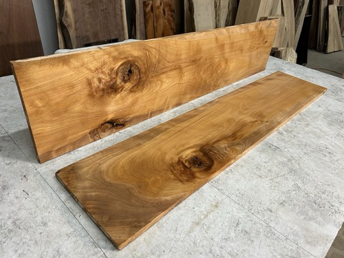 2 Pack Rustic Hard Maple Wood/Curly Maple/Kiln Dried Maple Shelves ...