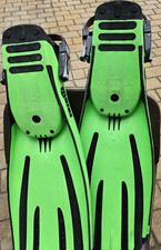 Mares Avanti Quattro Open Heel Scuba Diving Fins Green/Black X-Large