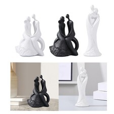 Couple Statue Ornament Lovers Sculpture Couple Figure for Living Room Entrance