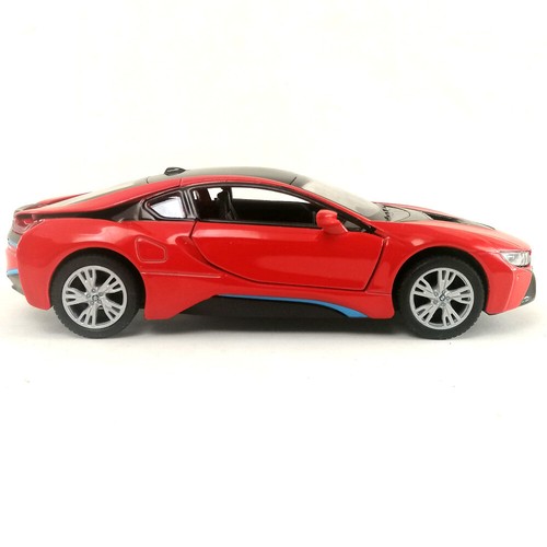BMW i8 Plug-in Hybrid DieCast Modellauto Kinsmart Maßstab 1:36 Spielzeug Sammlung Hobby - Bild 27 von 36
