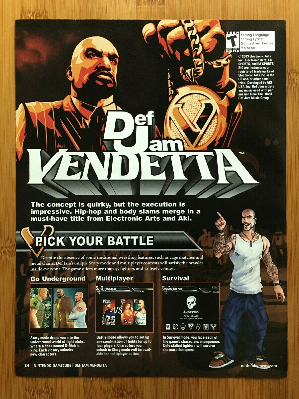 Def Jam Vendetta Gamecube Game