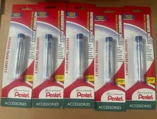 Lot Of 5 Pentel Eraser Refills Automatic Mechanical Pencils PDE1BPT 15315-5/pack