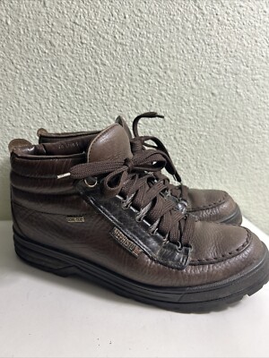 Mephisto Brown Leather Ankle Boot Gore-Tex Waterproof Women's