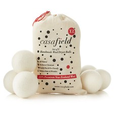 6 Wool Dryer Balls XL Organic New Zealand Woo...