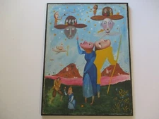 VALENTIN ZENKOVSKY OIL PAINTING VINTAGE RUSSIAN SURREALISM EXPRESSIONISM LSD MOD