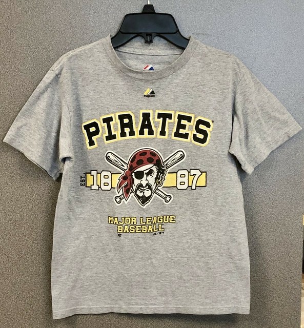 Pittsburgh Pirates Majestic Brand Baseball T Shirt Size Youth Medium eBay