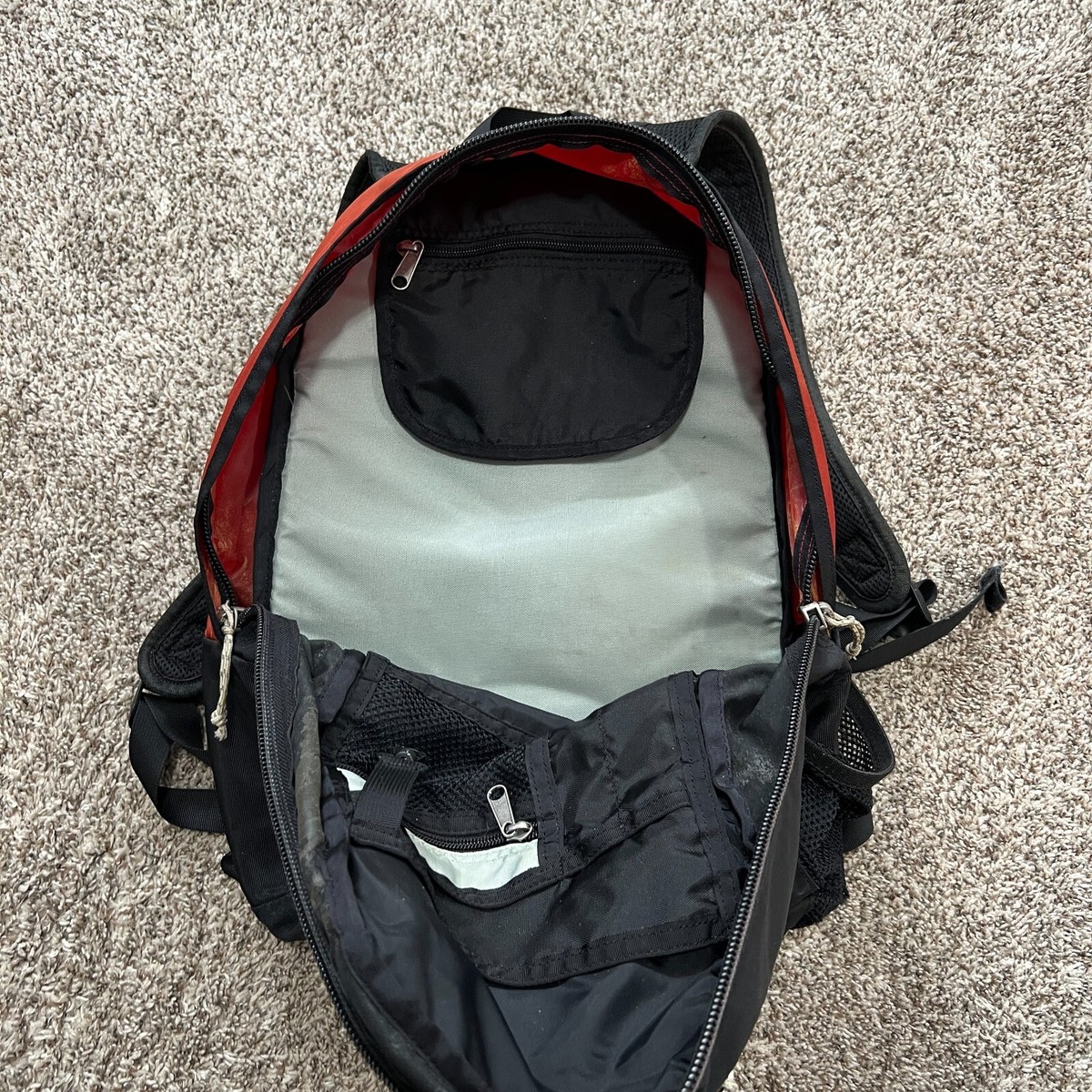 VTG Y2K Patagonia Backpack Day Pack Black Orange Outdoor