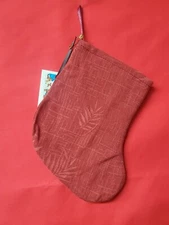 Christmas Stocking Handmade Lined Mini 6" Hawaiian Tropical Gift Card Holder