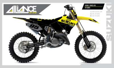 SUZUKI POLISPORT RESTYLE 01-08 RM 125 250 MOTOCROSS BIKE GRAPHICS SX1 SERIES