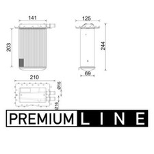 Mahle CI 642 000P Ladeluftkühler für Audi A6 4G2 4GC 4G5 4GD