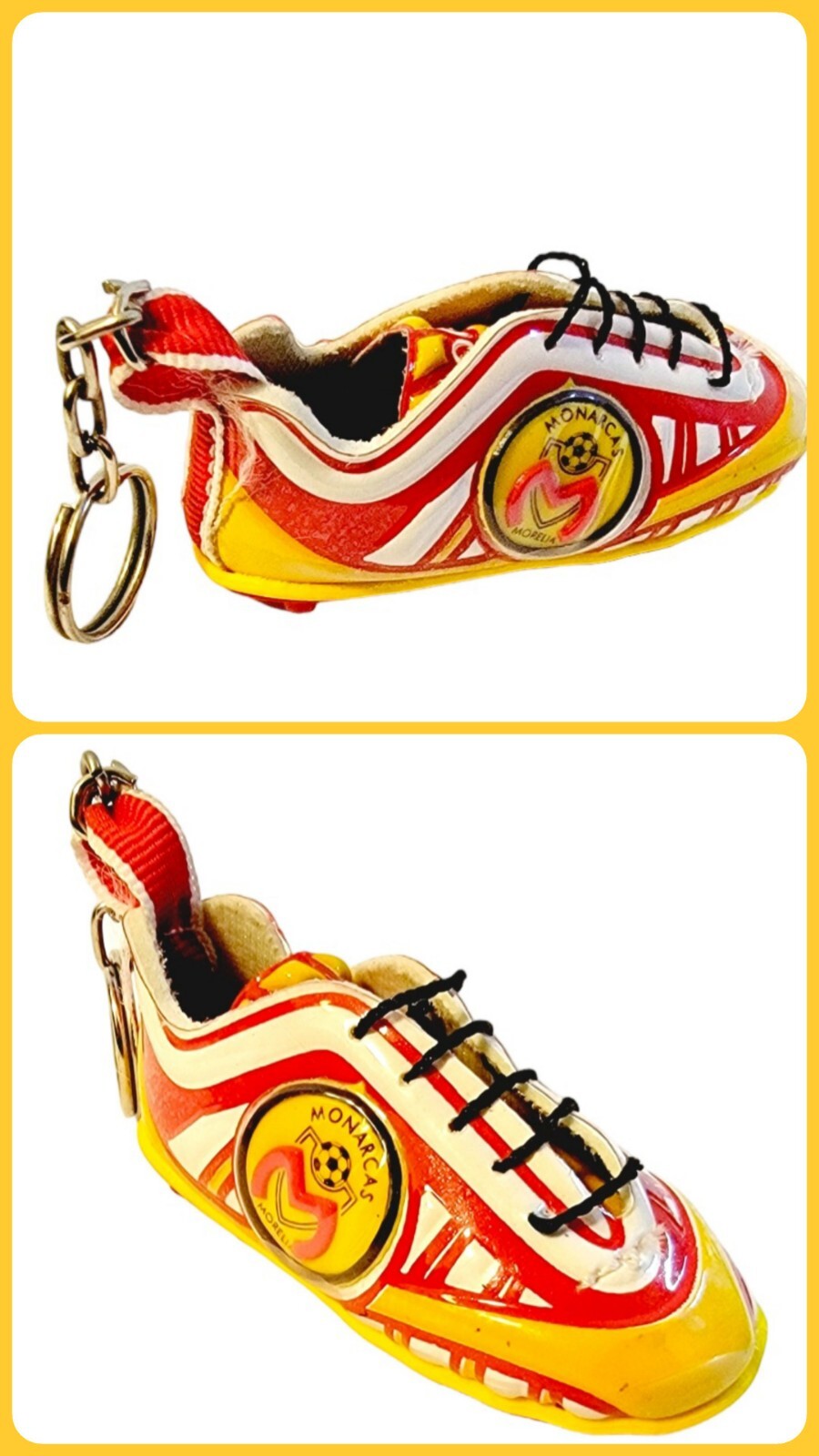Monarcas Morelia Premier Sneaker Cleat Keychain Mexican Soccer Football FLAW