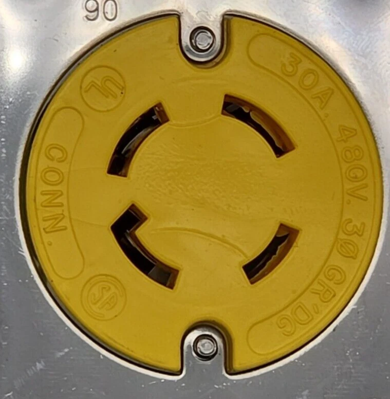 480 Volt Watertight Locking Receptacle Pass & Seymour Legrand 69w76 30A 3R - Image 4 of 4