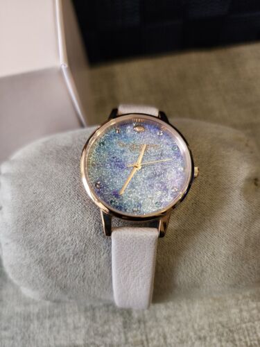 OLIVIA BURTON Deep Sea Dial, Pearl Light Lilac Strap Women's Watch. NEW BATTERY. - Picture 7 of 12