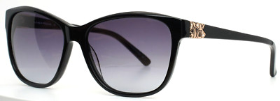 LINEA ROMA LR3622 C1 Black Womens Cat Eye Gradient Sunglasses 57-16-140 B:46