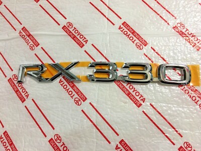 04 05 06 LEXUS RX330 RX 330 REAR LID CHROME EMBLEM LOGO BADGE SYMBOL