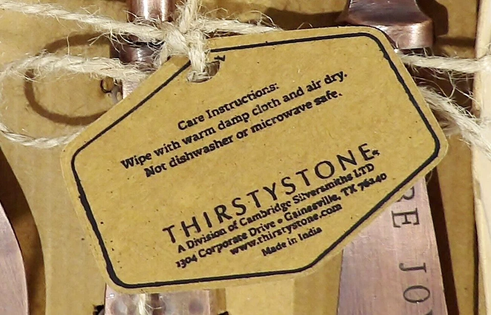 Juego de 3 piezas de queso Thirstystone Urban Farm martillado aluminio acabado cobre NUEVO Foto 3 de 4