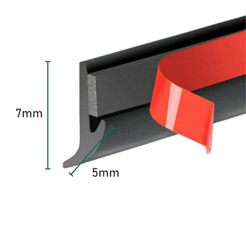 Tira de sellado de goma automática de 16,5 pies para parabrisas de automóvil moldura de borde Foto 3 de 4