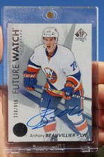 2016-17 Anthony Beauvillier UD SP Future Watch FWA Ser:230/999 Rookie RC *MINT+*