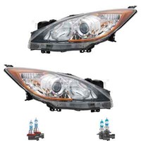 Scheinwerfer Set Links & Rechts H11/HB3 FüR Mazda 3 BL Inkl. Osram Lampen