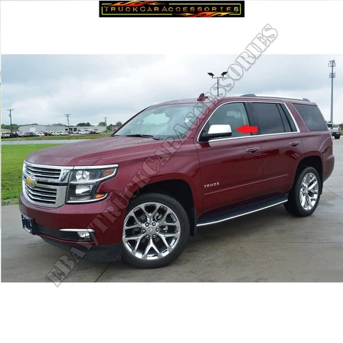 For 2015 16 17 18 19 2020 Chevy Tahoe GMC Yukon XL Chrome Mirror Top Cover